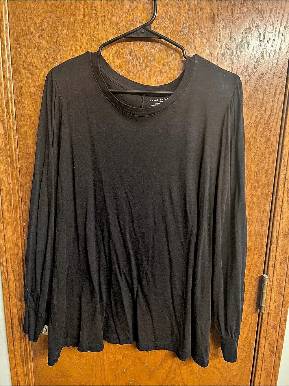 Lane Bryant Black Long Sleeve Top Size 14/16